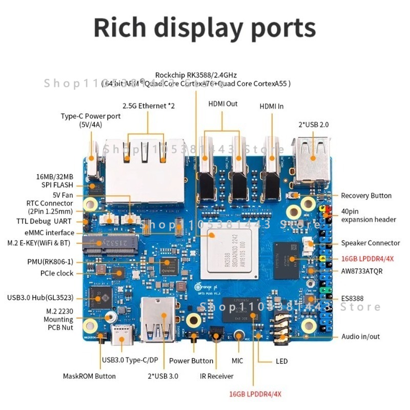 Одноплатный компьютер Orange P – обзор и цена Orange Pi 5 Plus 32Gb